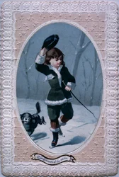 Compliments of the Season, Victorian Christmas card