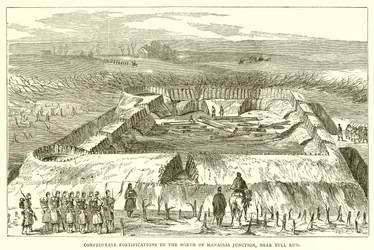 Confederate Fortifications to the North of Manassas Junction, near Bull Run