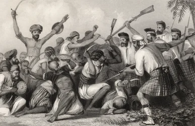 Conflict with the Ghazees before Bareilly on 6th May 1858, from 