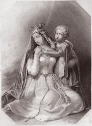 Constance of Brittany, widow of Geoffrey Plantagenet - 