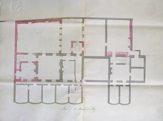 Contract Drawing for the Basement of the Royal Institution, 1800