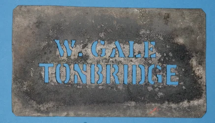 Copper Stencil of W. Gale, Tonbridge
