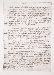 Copy of a Holograph memo of John Hawkins as to his dealings with Spain, 1576