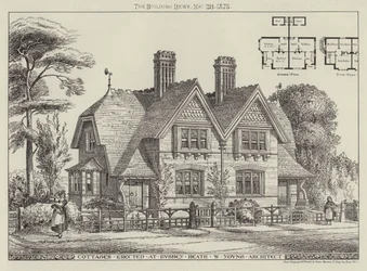 Cottages erected at Bushey Heath