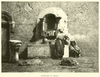Courtyard in Ischia