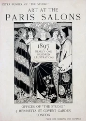 Cover for Art at the Paris Salons, extra number of The Studio magazine, 1897