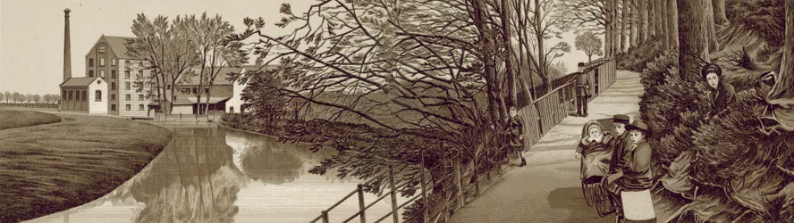 Croydon: Bridle Path to Beddington by the River Wandle, Waddon Mills