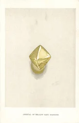 Crystal of Yellow Cape Diamond, from Edwin Streeter