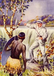 David Livingstone at the Victoria Falls
