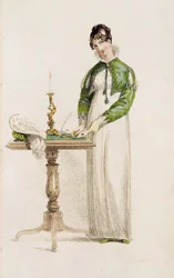 Day dress, fashion plate from Ackermann