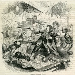 Death of Admiral Carter, 1692