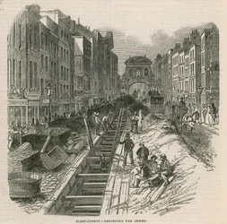 Deepening the sewers in Fleet Street