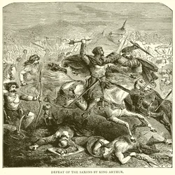 Defeat of the Saxons by King Arthur