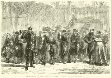 Departure of the 10th Regiment of National Guards to the Advanced Posts, October 1870