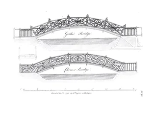 Designs for garden bridges, published 1773