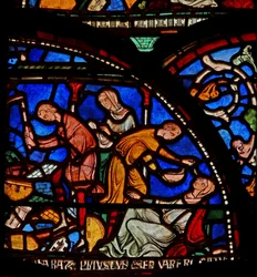 Miracle Window depicting Geoffrey of Winchester