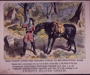 Dick Turpin with His Horse Black Bess on His Way to York