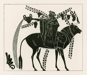 Dionysus Riding a Bull (engraving)