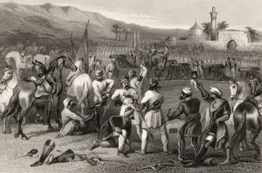 Disarming the 11th Irregular Cavalry at Berhampore in 1857, from 