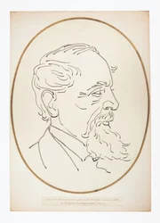 Drawing of Charles Dickens by Mr. Maskelyne