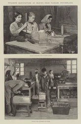 Dynamite Manufacture at Isleten, near Fluelen, Switzerland