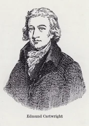 Edmund Cartwright, English Inventor of the Power Loom (litho)