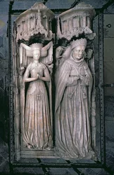 Effigies of Thomas Fitzalan, 5th Earl of Arundel and his wife, Beatrice, in the Fitzalan Chapel
