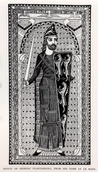 Effigy of Geoffrey Plantagenet from his tomb at Le Mans