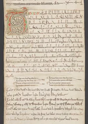 Egerton Manuscript 2849, Membrane III, c.1225-30