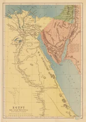 Egypt with the Sinai Peninsula and the Journeys of the Israelites