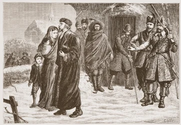 Ejecting a Hungarian Protestant Pastor in the Winter Time