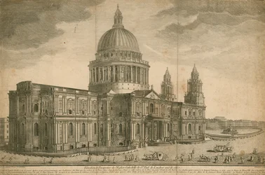 Elevation and perspective of St Paul