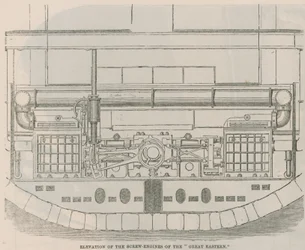 Elevation of the screw engines of the Great Eastern