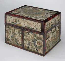 Embroidered casket, c.1660