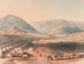 Encampment of the Kandahar Army, Under General Nott, Outside the Walls of Caubul
