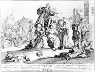 Enthusiasm displayed, or Moor Fields Congregation, 1739