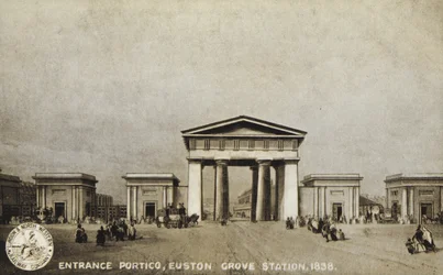 Entrance Portico, Euston Grove Station, 1838