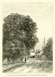 Entrance into Market Bosworth, on the road from the Battlefield