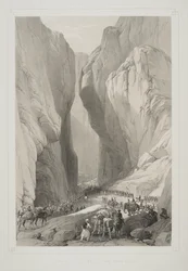 Entrance to the Bolan Pass from Dadur, from 