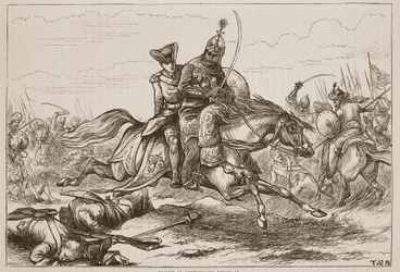 Escape of Lieutenant Goreham, Illustration from Cassell