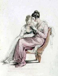 Evening or Full Dress, Fashion Plate from Ackermann