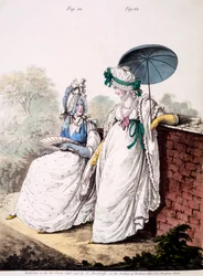 Fashion Plate of Ladies Morning Dress, 1796
