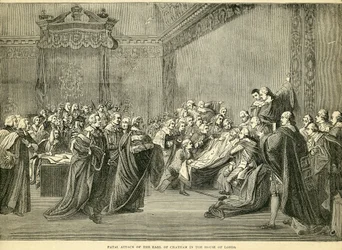 Fatal Seizure of the Earl of Chatham in the House of Lords, 1778