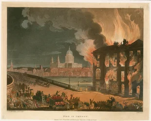 Fire in London. Published 1 September 1808