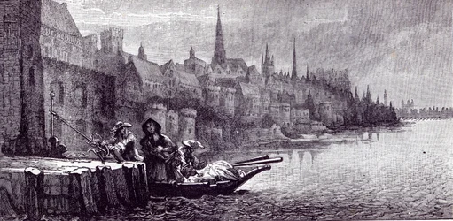 Flight of King James on the Morning of December 11, 1688, from 