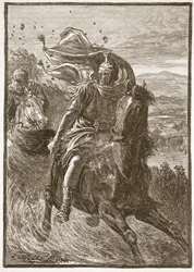 Flight of Pompey from the Battlefield of Pharsalia