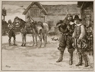 Flight of Lady Arabella Stuart, Illustration from Cassell