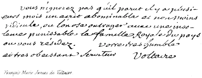 Franscois Marie Arouez de Voltaire