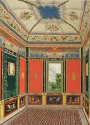Fresco Decoration in the Summer House of Buckingham Palace, from The Decorations of the Garden Pavilion in the Grounds of Buckingham Palace by Ludwig Gruner and Anna Brownell Jameson