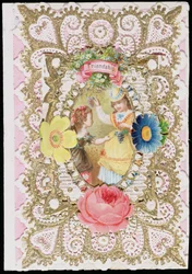 Friendship, Valentine card, c.1870